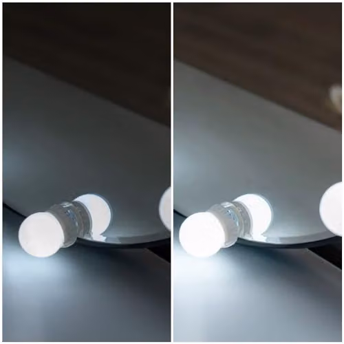 ValueLights LED Hollywood Vanity Mirror Bulb Kit with 10 Dimmable White Stick On Lights – 4