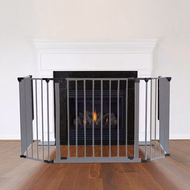 Safetots Multi Panel Fire Surround in Grey, W/D/H: 105 x 49 x 70 cm
