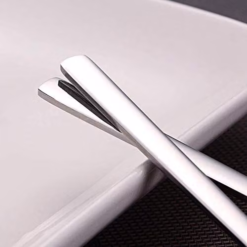JINGYAN 8 Piece Polished Stainless Steel Long Handle Asian Rice and Soup Spoons in Silver – 2