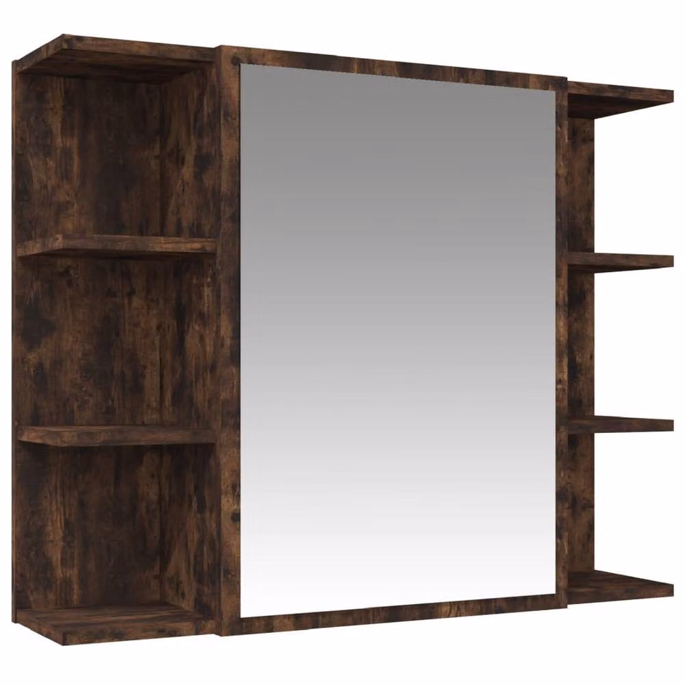 Berkfield Home 3 Piece Modern Bathroom Cabinet Set in Smoked Oak Brown – 2