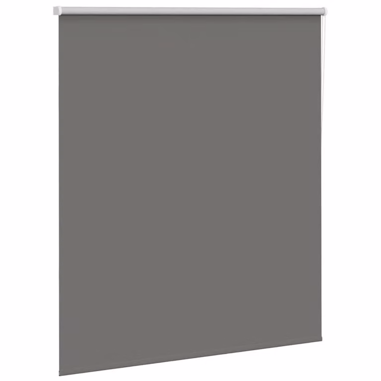 Berkfield Home Grey Blackout Roller Blind, Thermal Insulating Polyester, W: 135 cm, H: 150 cm