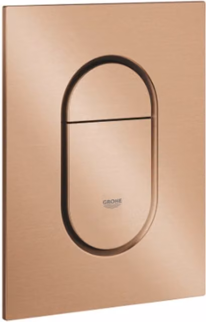 Grohe Arena Cosmo Small Flush Plate in Brushed Warm Sunset Grey, 37624DL0