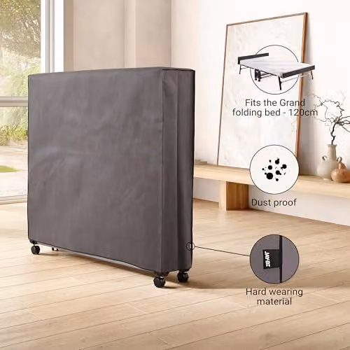 JAY-BE Grey Tailored Storage Cover for 120cm Grand Folding Bed – 2