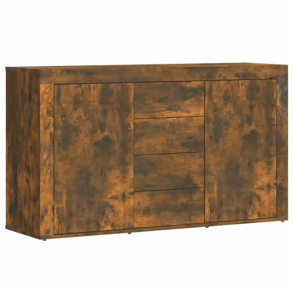Berkfield Home Smoked Oak Sideboard in Brown, W/D/H: 120 x 36 x 69 cm – 2