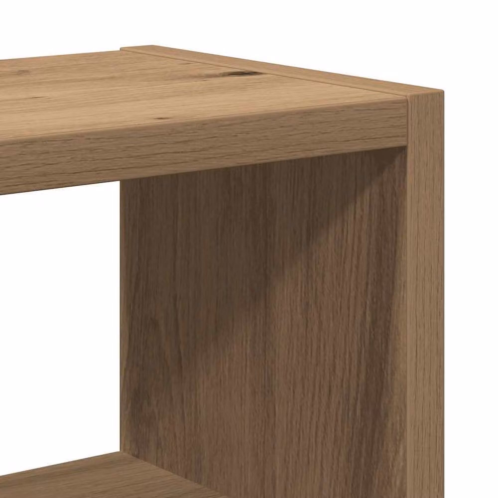 Berkfield Home Artisan Oak Wall Shelf, Brown, W/D/H: 45 x 16 x 45 cm – 4