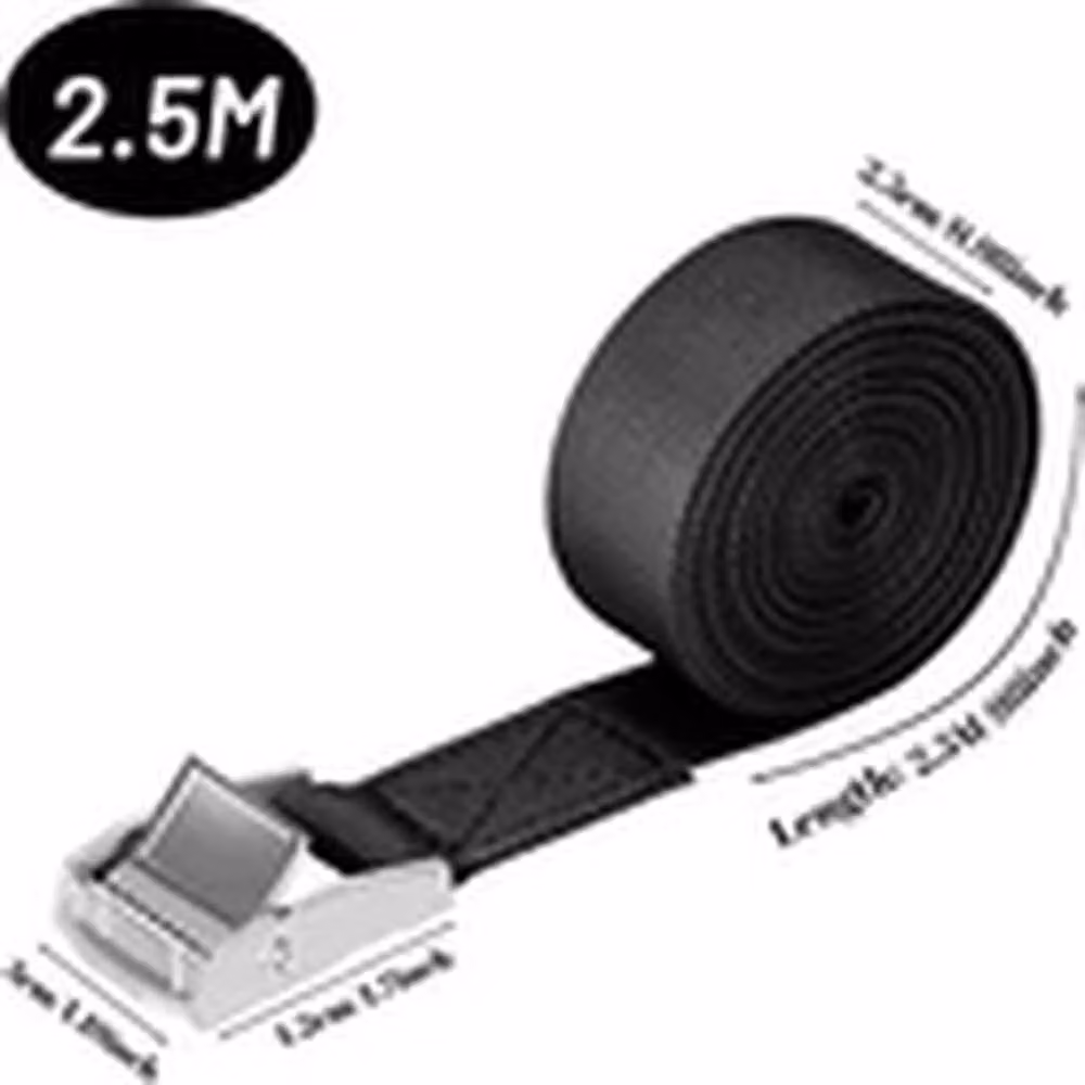 EONLION 10 Pack Black Adjustable Cam Buckle Lashing Straps with Metal Hardware – 2