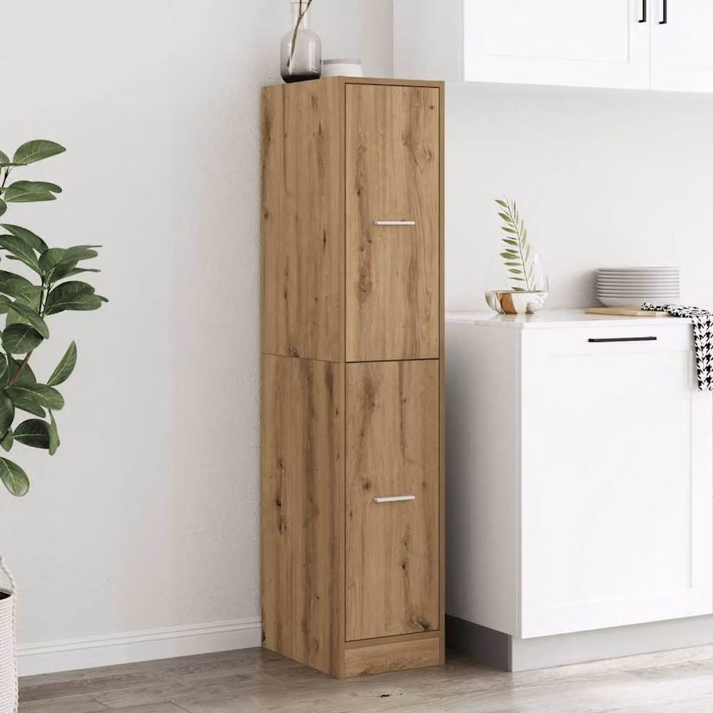 Berkfield Home Apothecary Cabinet Artisan Oak in Brown, W: 30 cm, D: 41 cm, H: 144.5 cm – 2