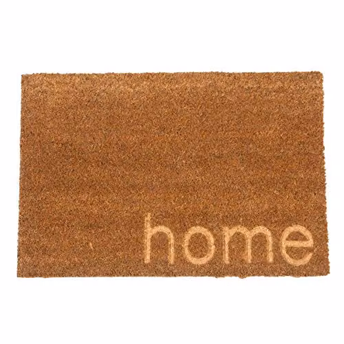 Nicola Spring Brown Coir Door Mat, W: 60 cm, D: 40 cm