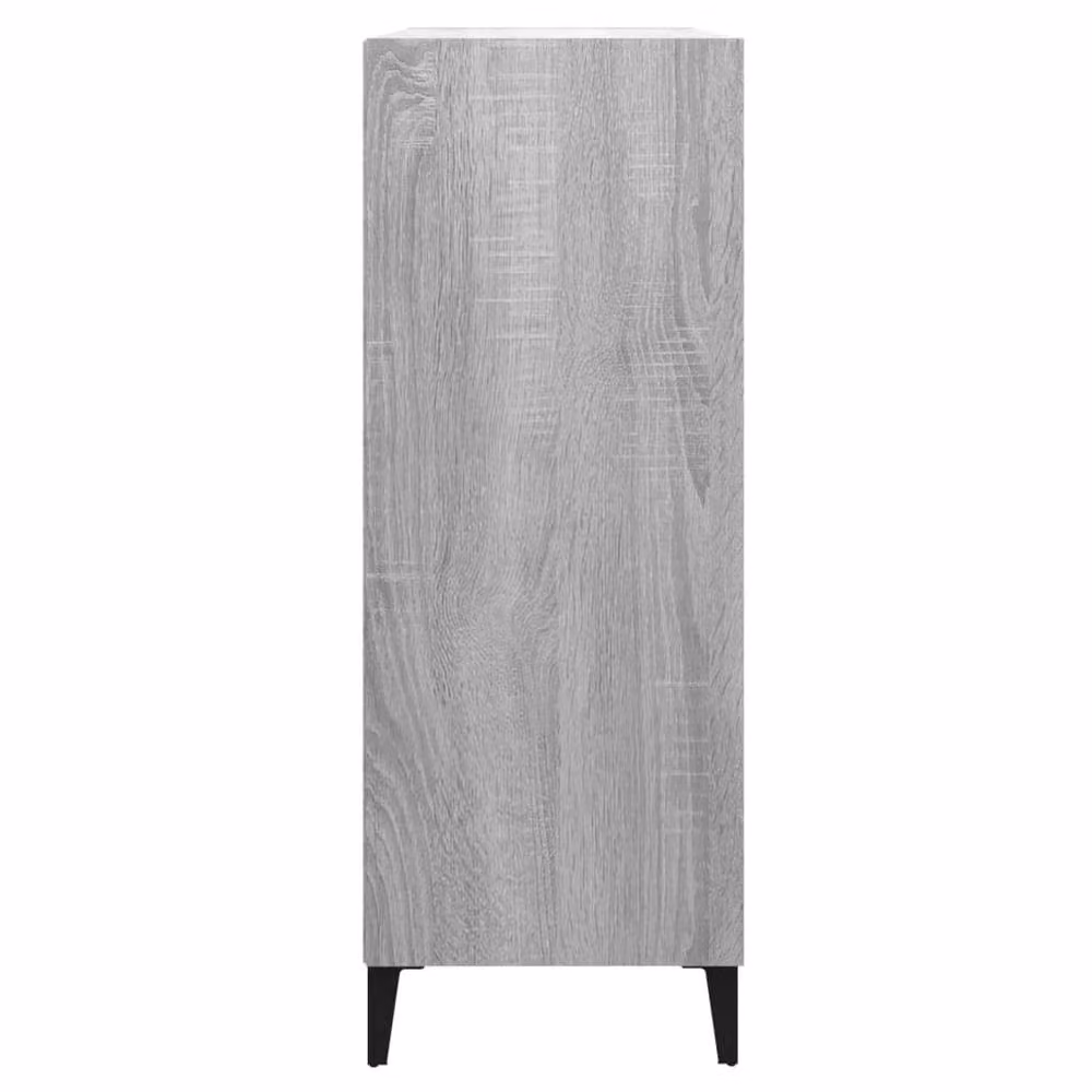 Berkfield Home Modern Grey Sonoma Sideboard in Matt Engineered Wood W/D/H: 69.5 x 32.5 x 90 cm – 4