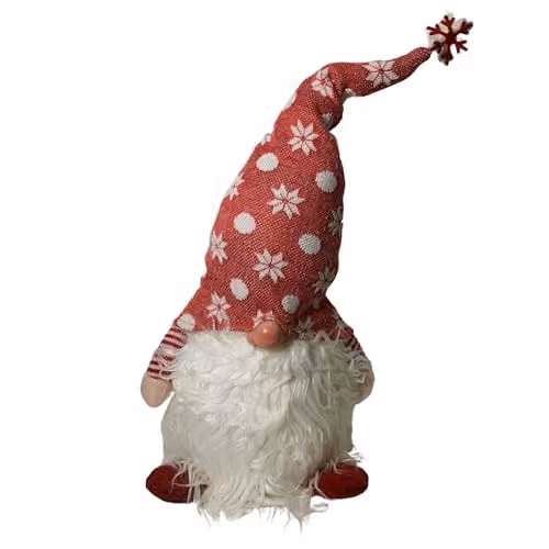 Samuel Alexander Battery Operated Light Up Christmas Standing Gonk Decoration in Red and White, Height: 56 cm – 5