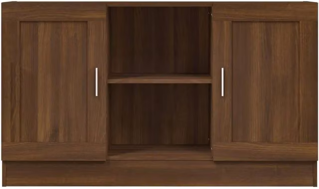 Berkfield Home Modern Brown Oak Sideboard, W/D/H: 120 x 30.5 x 70 cm – 1