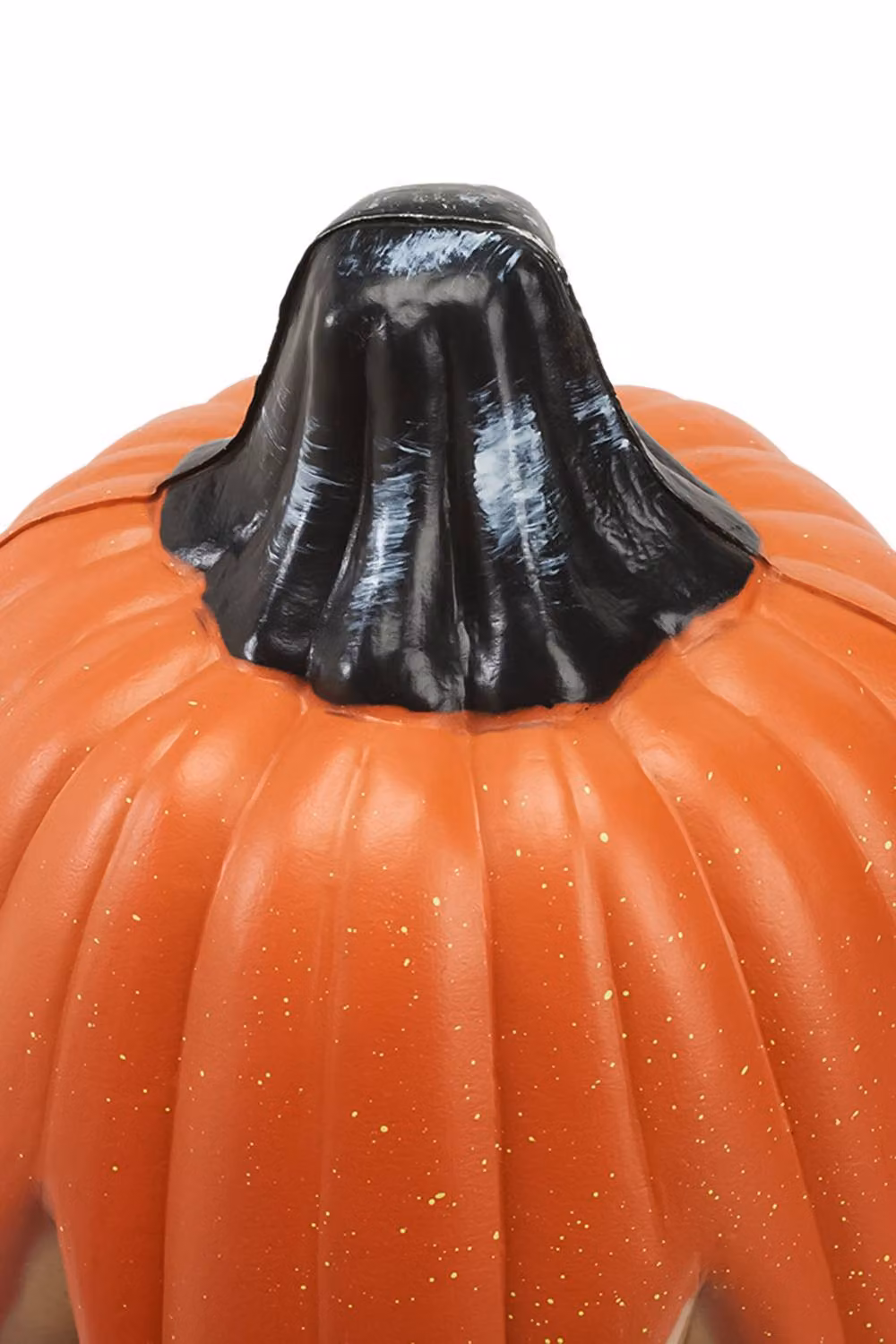 H&O Direct Orange Halloween LED Long Pumpkin Lantern with Hollow Plastic Design, H 34 cm x W 20 cm – 5