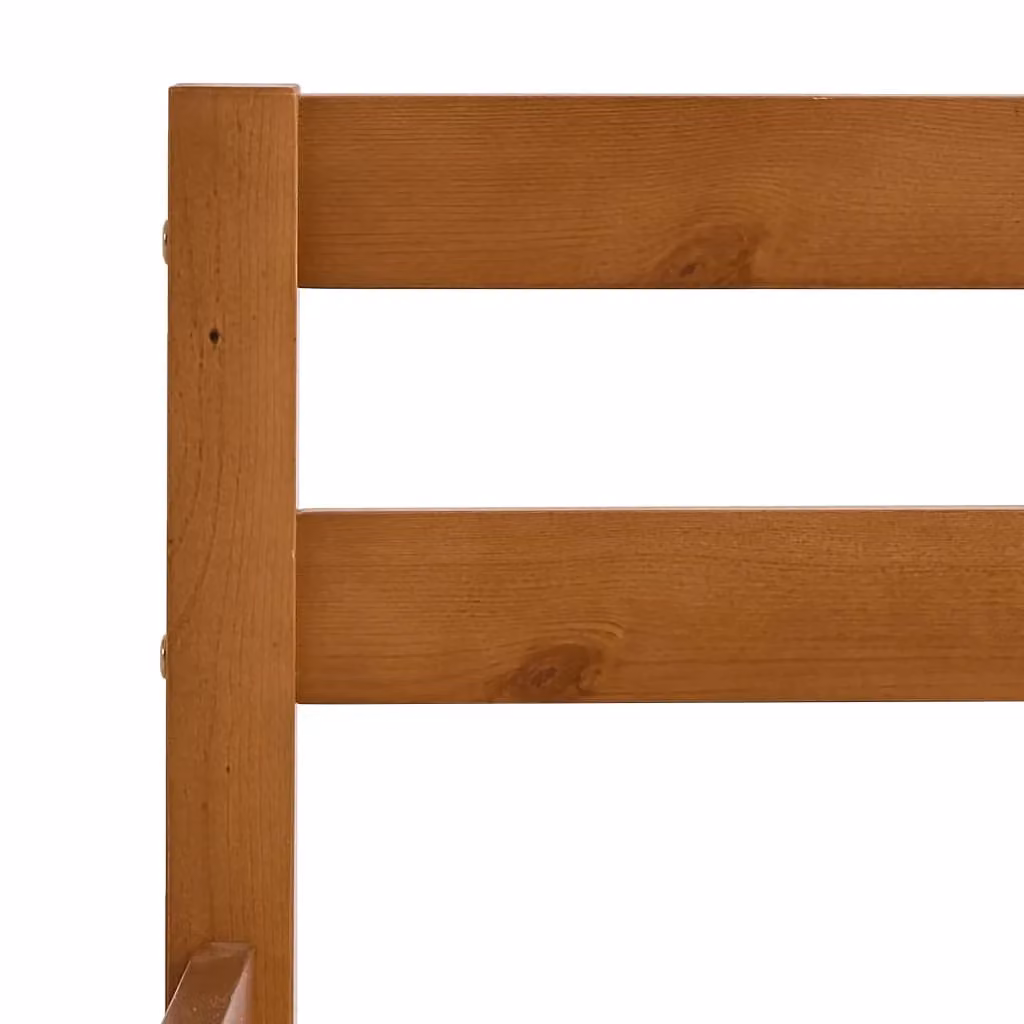Berkfield Home Modern Solid Pine Wood Bed Frame, Brown, W: 160 cm, D: 200 cm – 2