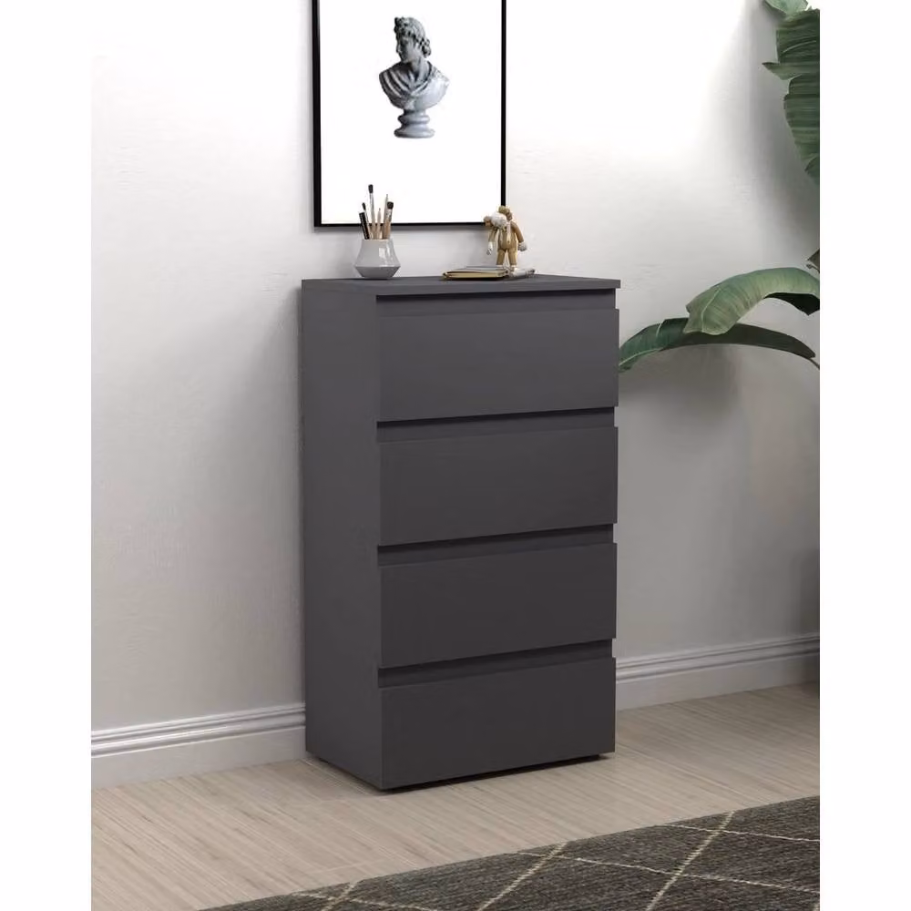 Kelvenix 4 Drawer Chest of Drawers in Dark Grey – 3