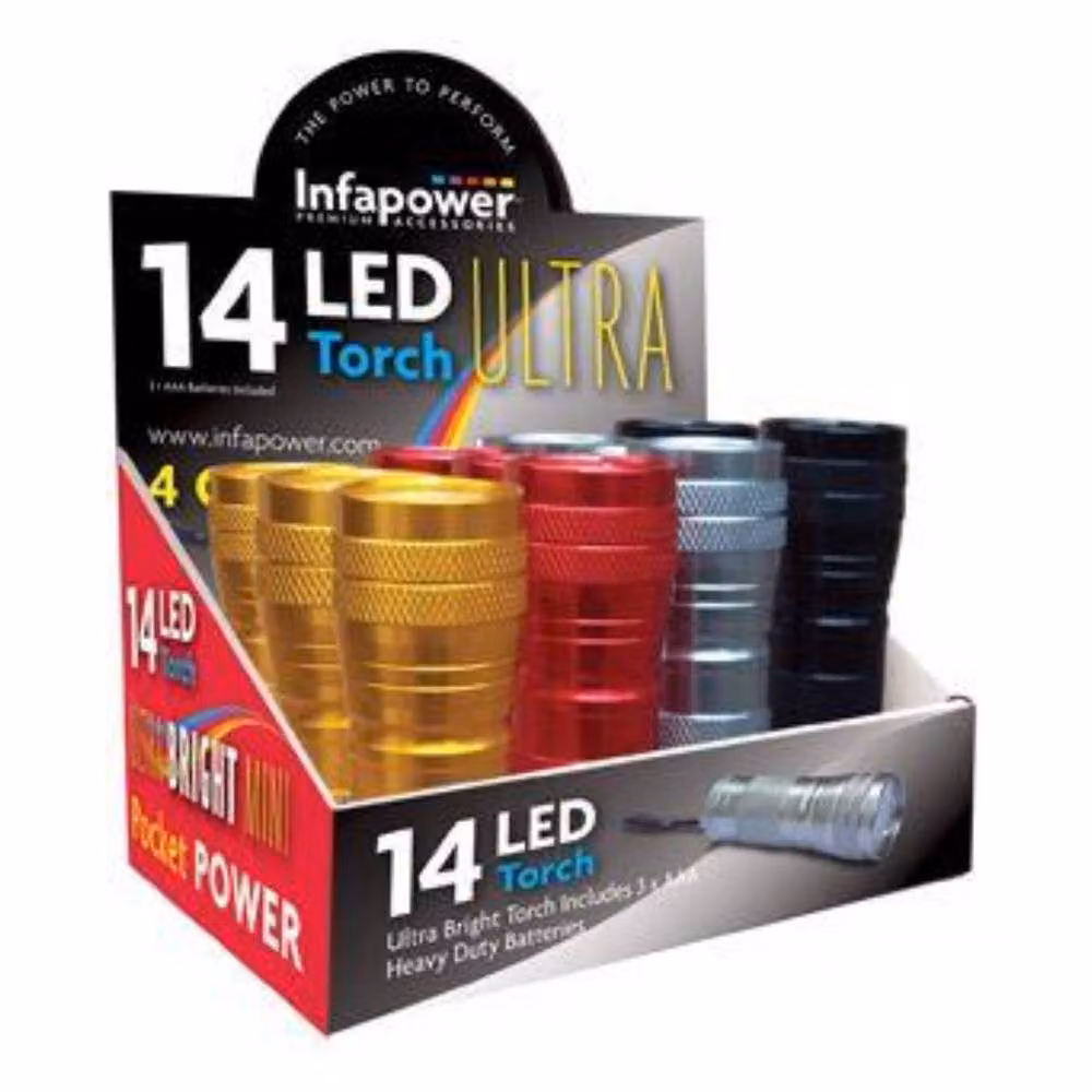Dragodirect 14 LED Aluminium Multicolour Torch – 3