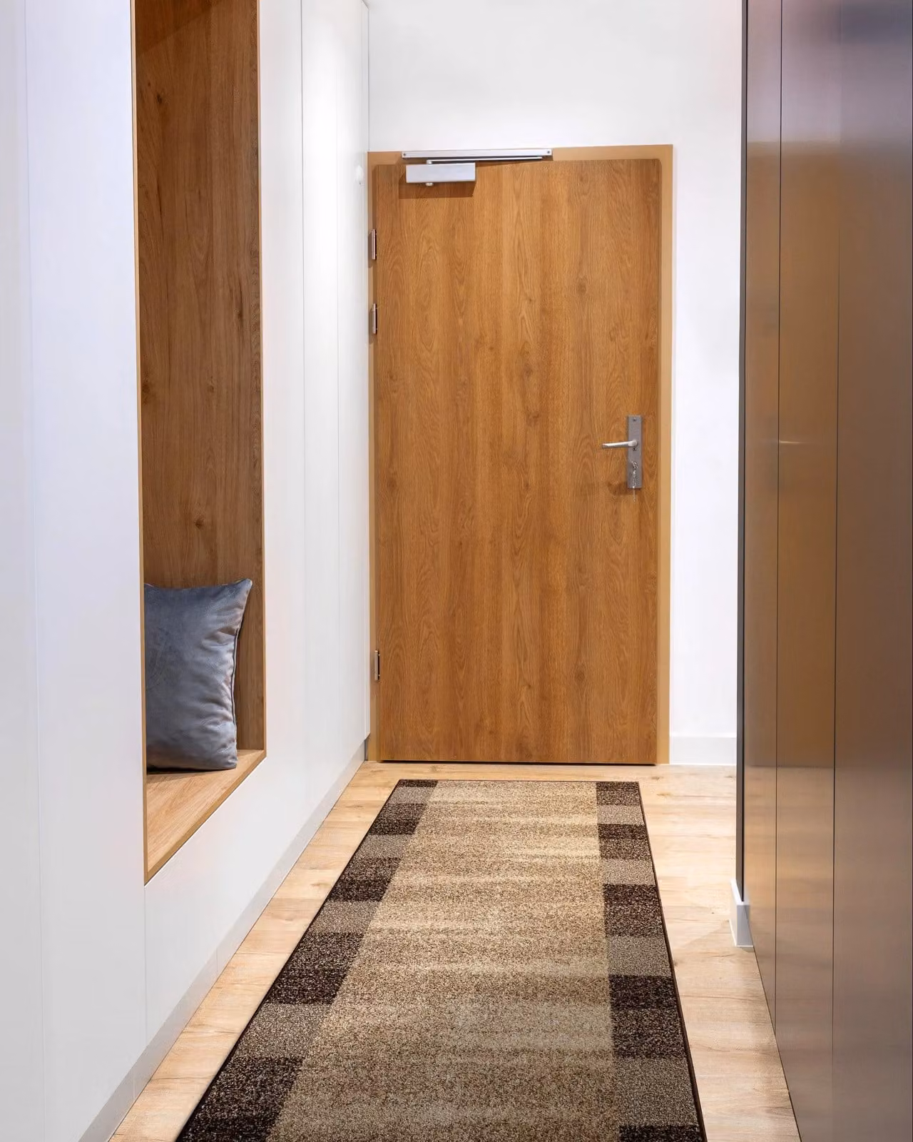 RugsX Karmel Etna Brown Polypropylene Runner, W: 80 cm, L: 190 cm – 3