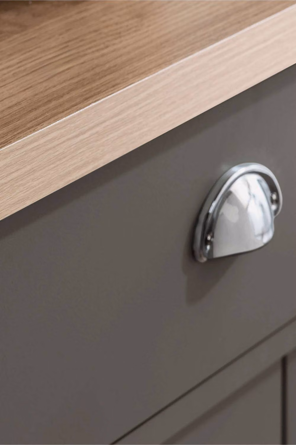 Birlea Highgate 3 Door 2 Drawer Sideboard in Grey and Oak Effect – 2
