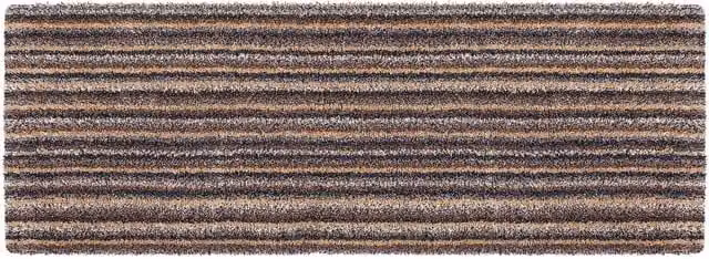 My Mat Candy Linen Washable Cotton Indoor Non-Slip Mat in Beige and Multicolour, W: 50 cm, D: 75 cm