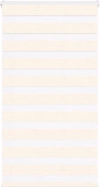 Berkfield Home Zebra Blind in Marble Beige, Polyester Fabric, W: 85 cm, H: 100 cm