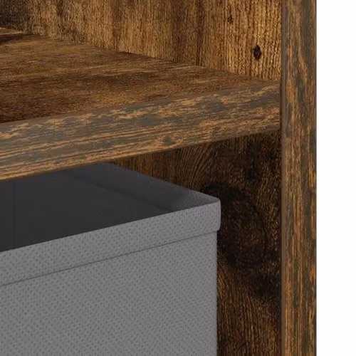 vidaXL Modern Bedside Table in Brown MDF, W/D/H: 30.5 x 27 x 59.5 cm – 5