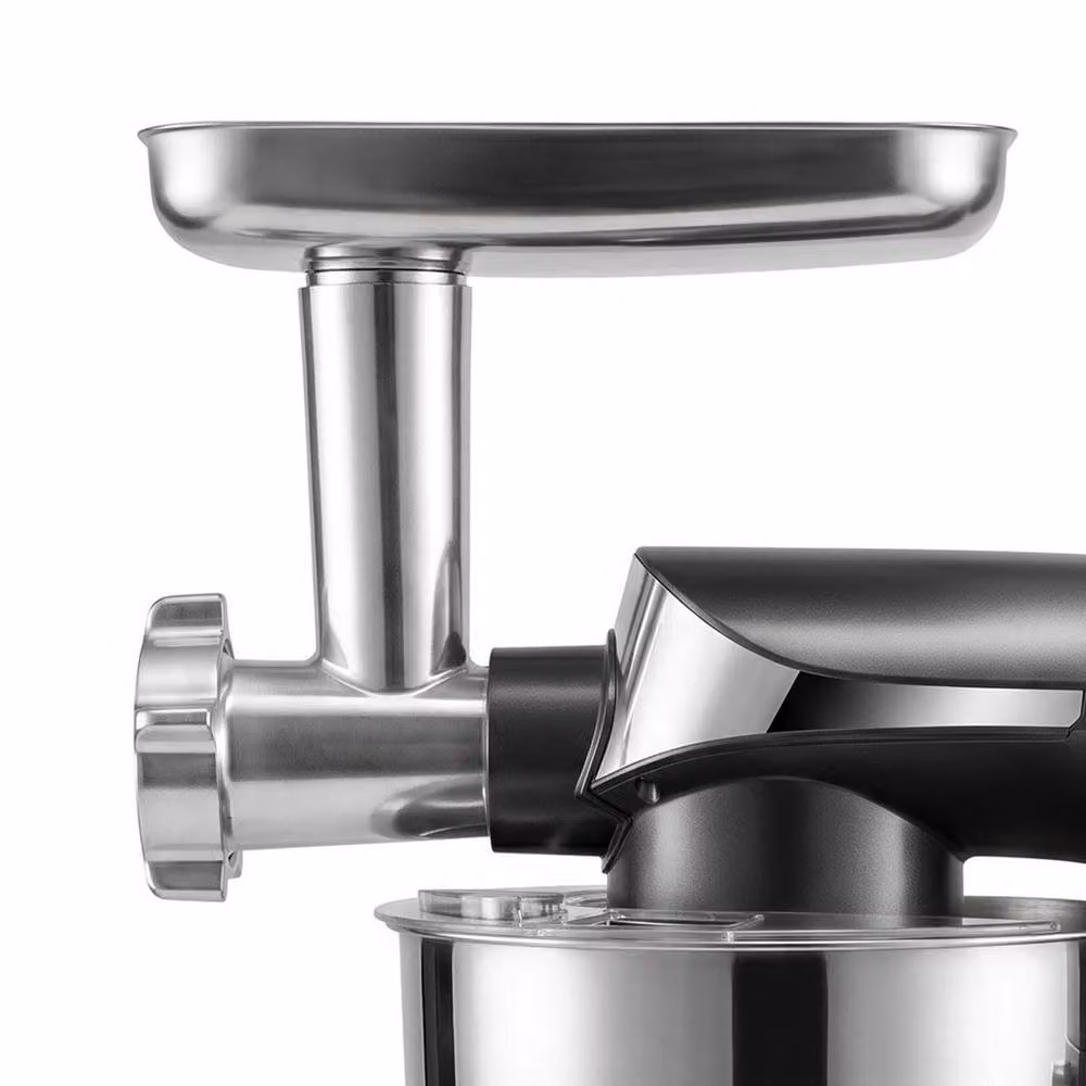 Spector 1500W Stand Mixer with 5.5L Bowl and Meat Grinder in Silver – 5