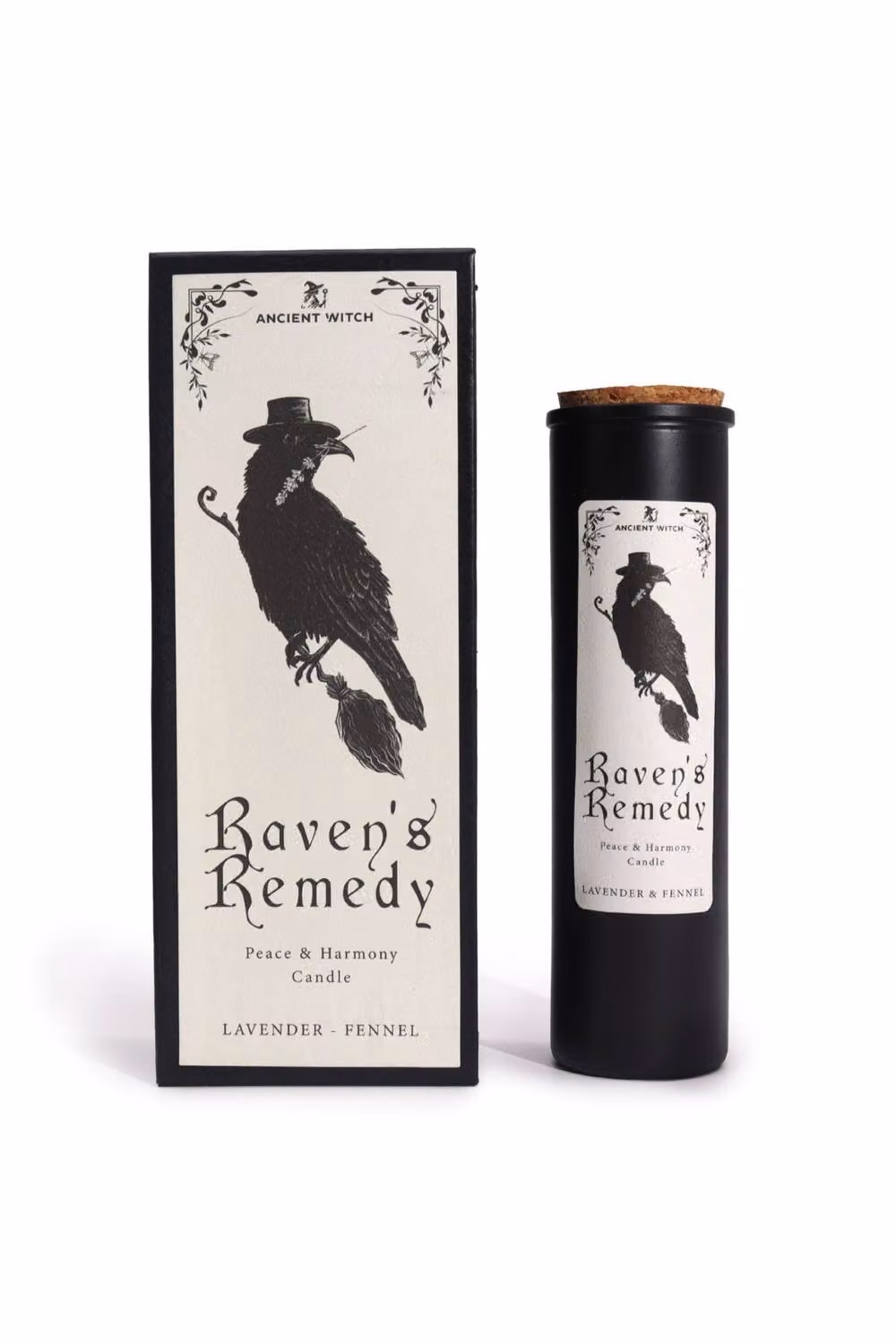 KDMD Ancient Witch Ritual Ravens Remedy Scented Pillar Candle in Black – 2