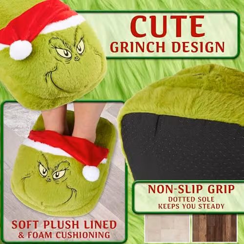 Get Trend Green Grinch Fleece Foot Warmer for Women and Teens – 4