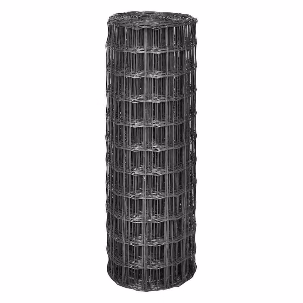 Berkfield Home Beautiful Euro Fence Steel PVC Coated Grey W: 10 m, H: 1.2 m – 3