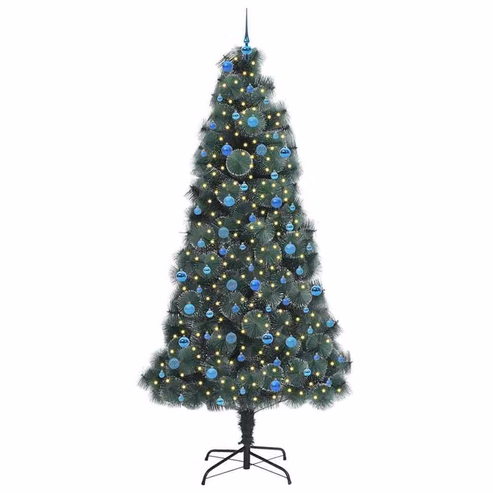 Berkfield Home Pre-lit Artificial Christmas Tree with Ball Set, Green, Height: 240 cm – 3