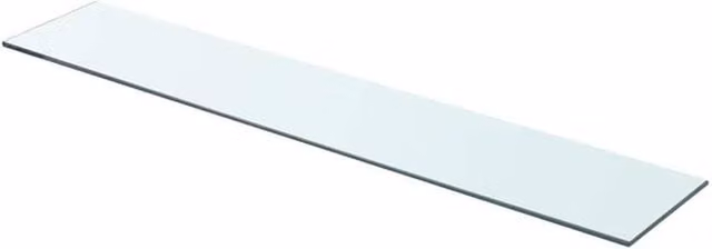 Berkfield Home Wall Mounted Glass Shelves, 2 Pack, Transparent, W: 80 cm, D: 15 cm