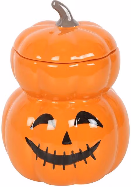 Something Different Stacked Pumpkins Ceramic Oil Burner in Orange