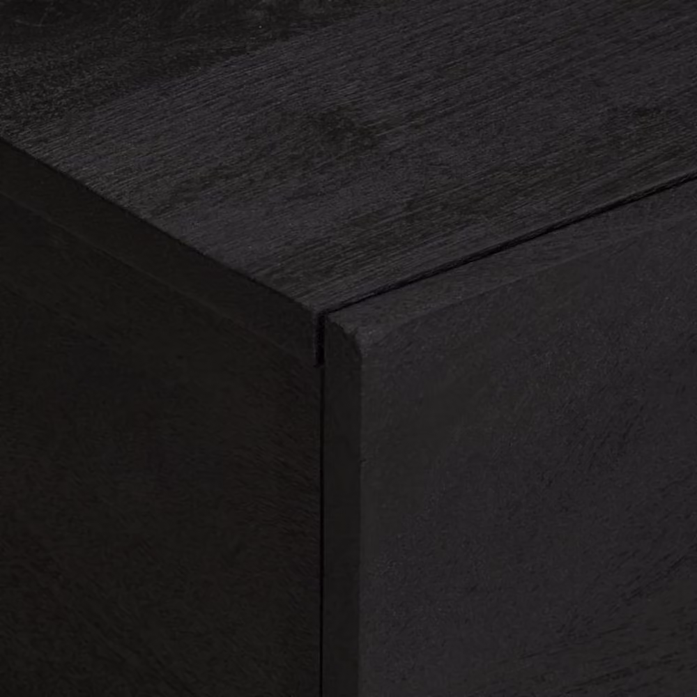 Berkfield Home Modern Black Rectangular Coffee Table in Engineered Wood, W: 100 cm, D: 54 cm, H: 40 cm – 3