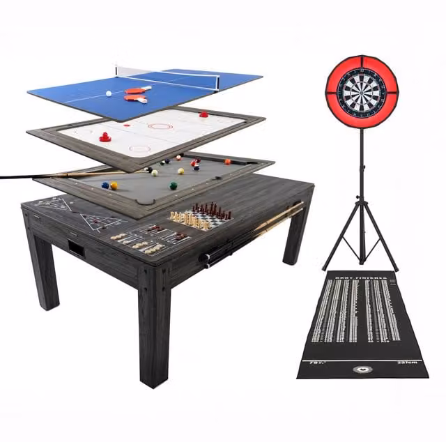 Monster Shop 7 in 1 Games Table in Grey