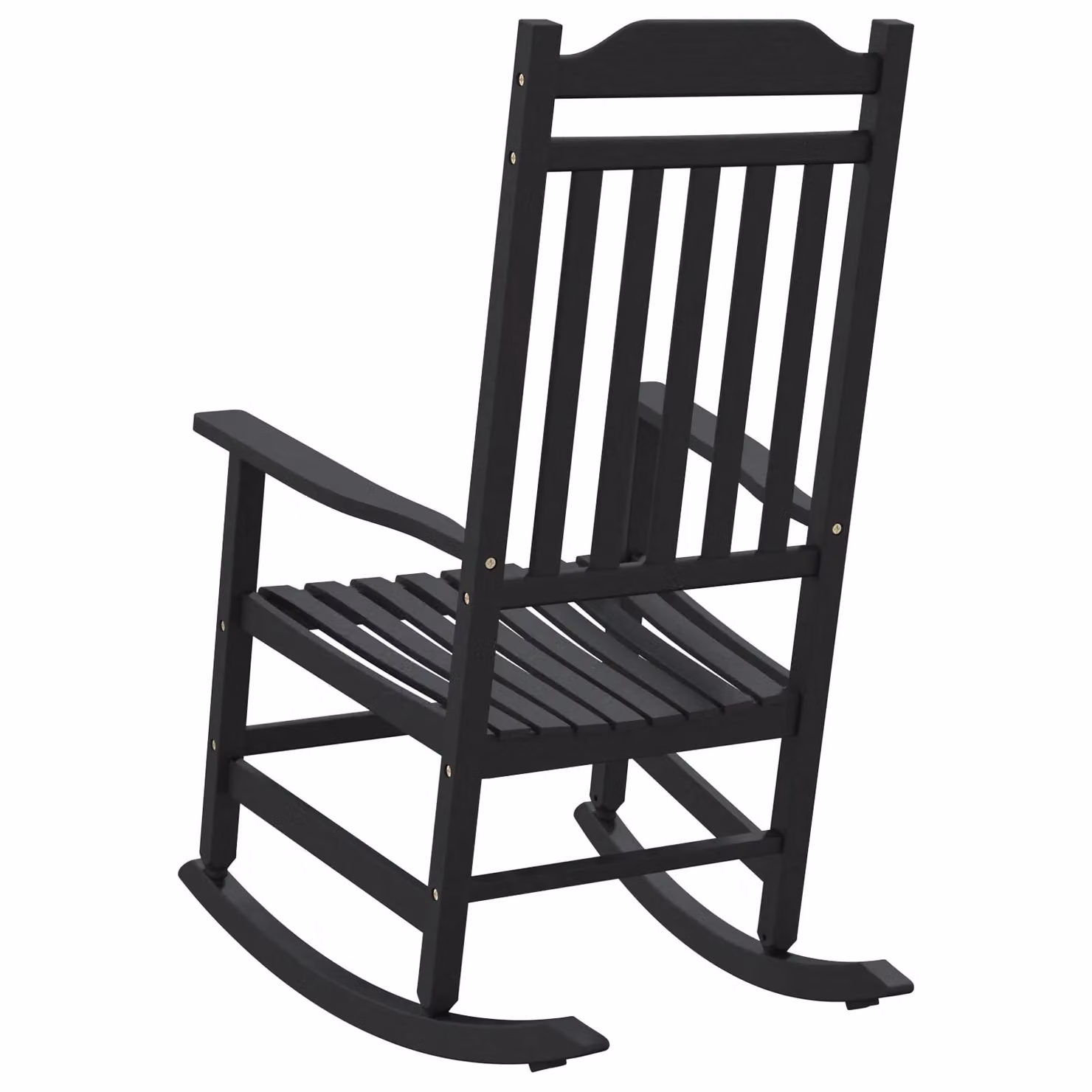 Berkfield Home Garden Rocking Chair in Black, W/D/H: 65 x 84 x 114 cm – 4