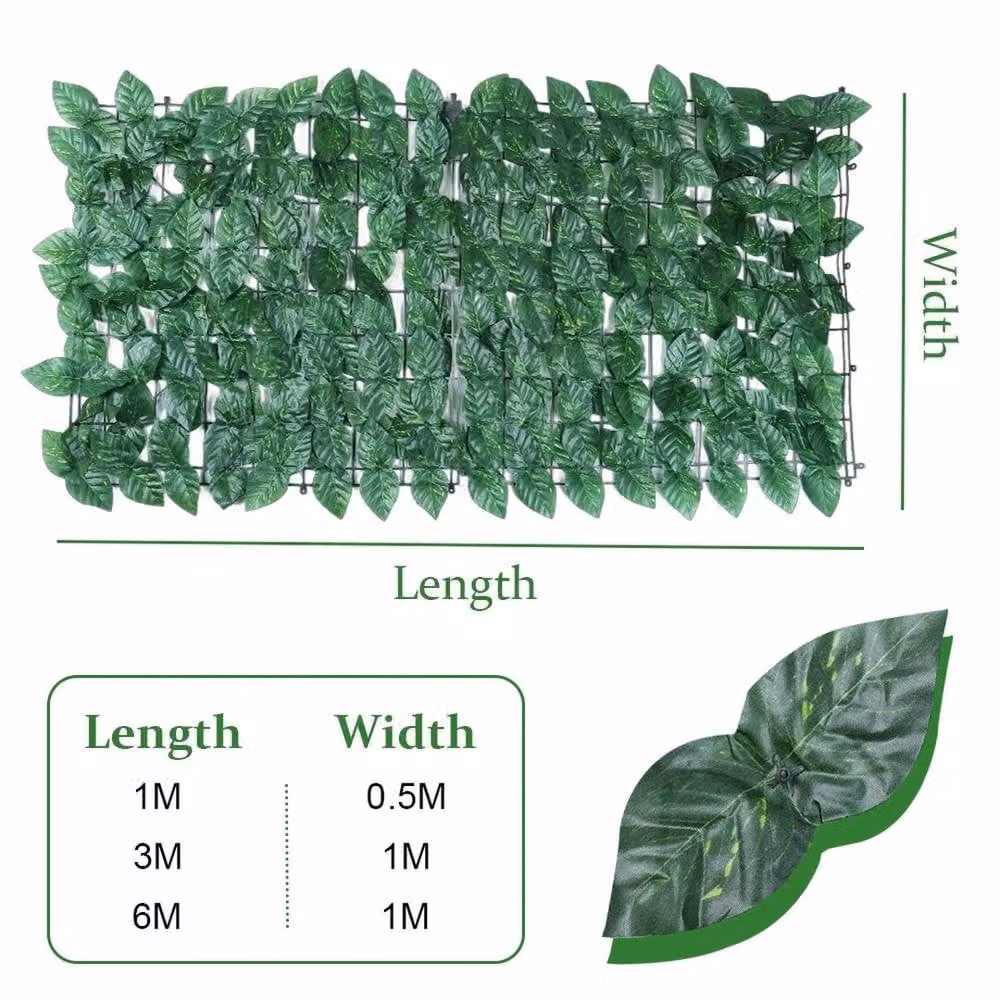 Kelvenix Artificial Hedge Green Ivy Leaf Wall Panel Roll – 2