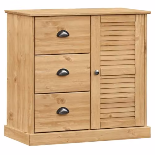 vidaXL VIGO Sideboard with Drawers in Brown Rustic Solid Pine Wood W/D/H: 78 x 40 x 75.5 cm – 1