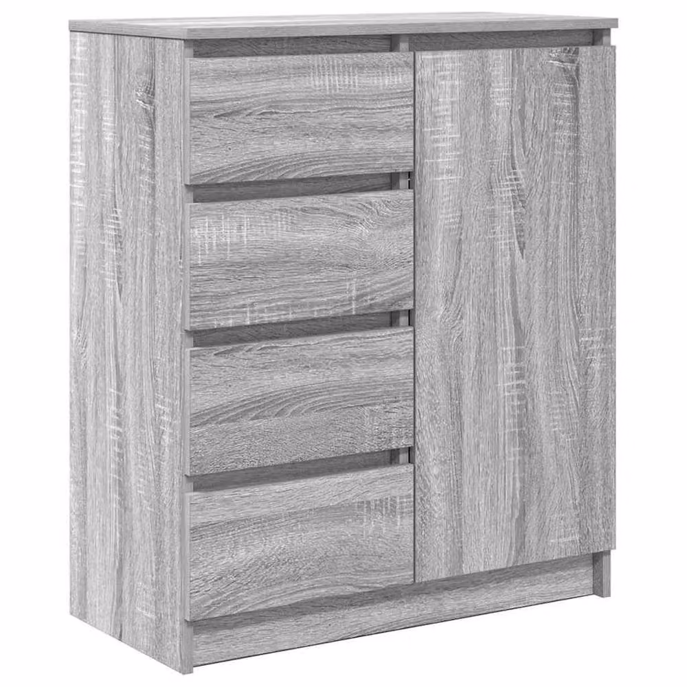 Berkfield Home Modern Sideboard with Drawers in Grey Sonoma, W/D/H: 71 x 35 x 84 cm – 2