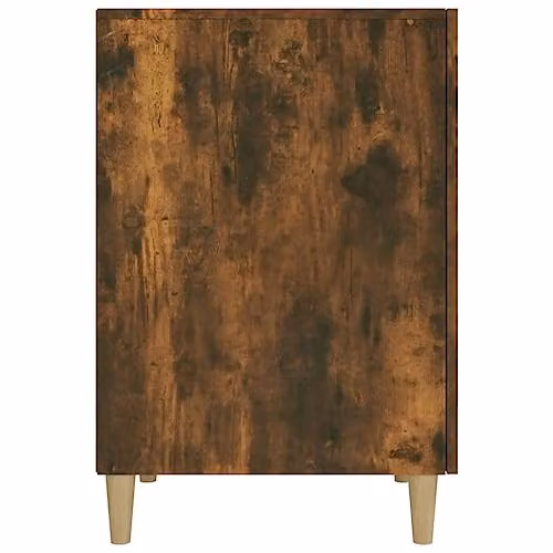 vidaXL Mid-Century Writing Desk in Brown Oak, W/D/H: 140 x 50 x 75 cm – 5