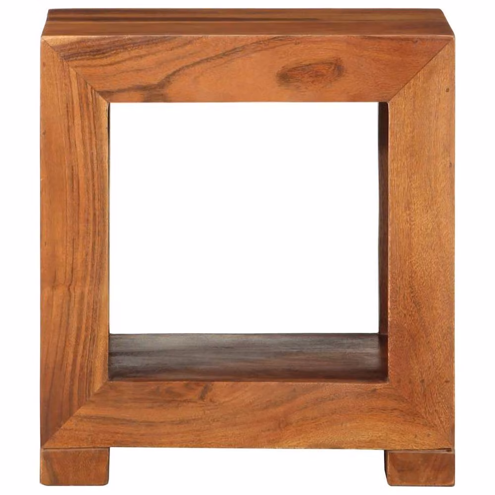 Berkfield Home Acacia Wood Side Table in Brown, W/D/H: 37 x 29 x 40 cm – 2