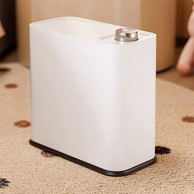 KORVIXA 16L Narrow Waste Bin for Bathroom and Living Room, White