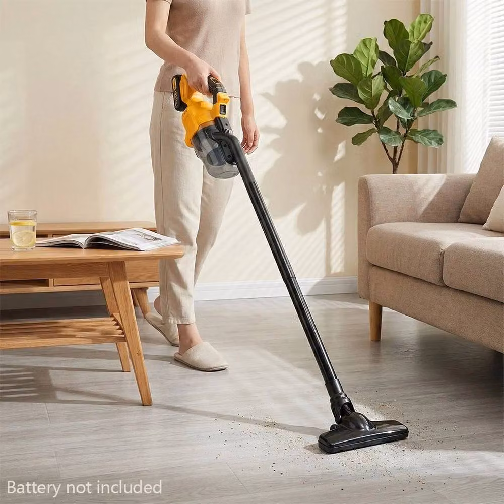FLAVORA Cordless Handheld Battery Vacuum Cleaner in Yellow – 6
