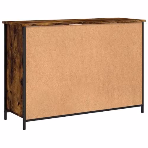 vidaXL Smoked Oak Sideboard in Brown, W/D/H: 100 x 35 x 70 cm – 5
