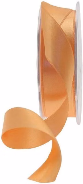 KDMD Light Orange Satin Ribbon, 25mm, 2 Pack