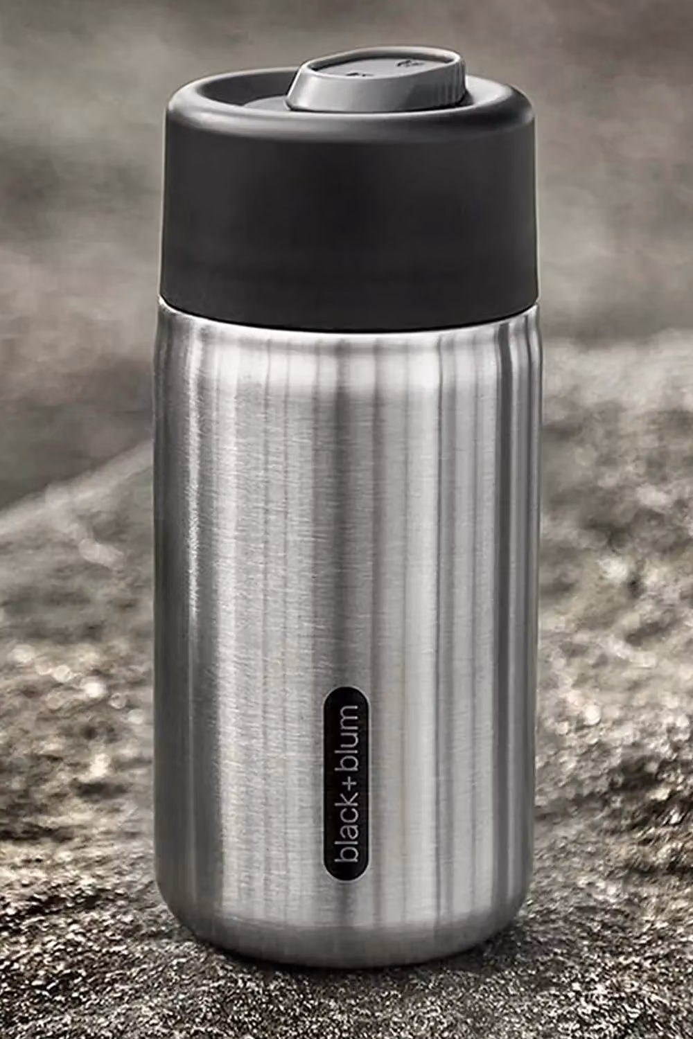 Black + Blum Insulated Stainless Steel Travel Mug, Black, 340ml – 2