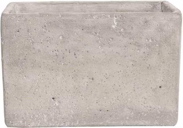 KDMD Grey Cement Flower Pot, 2 Pack, Diameter: 16 cm