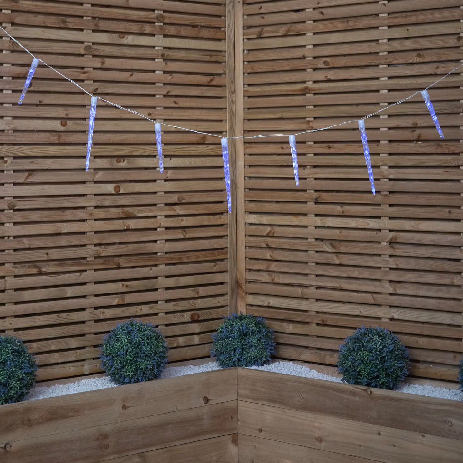 Samuel Alexander 6.9m Blue LED Icicle Christmas Chaser Lights with 72 LEDs – 2