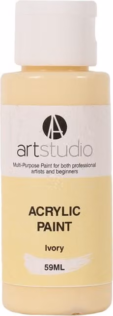 Art Studio Professional Acrylic Paint in Ivory, 9.7 cm
