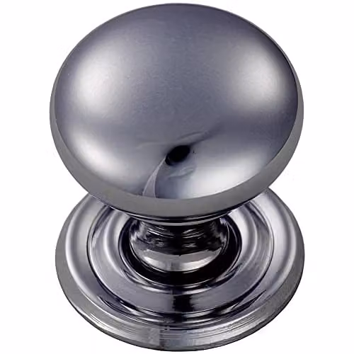 Loops Round Victorian Cupboard Door Knob in Polished Chrome, 32mm Diameter – 1