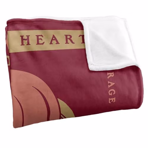 Warner Bros. Harry Potter Gryffindor Brave At Heart Super Soft Fleece Throw Blanket, Multicolour, W x H: 127 x 152.4 cm – 2