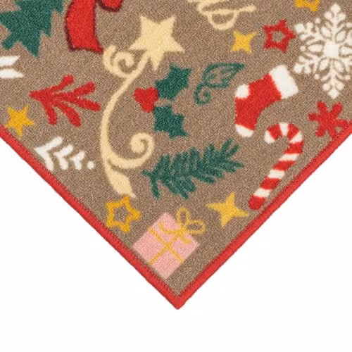JVL Scandinavian Christmas Mat and Runner Set, Multicolour, W/D/H: 40 x 150 x 0.5 cm – 3